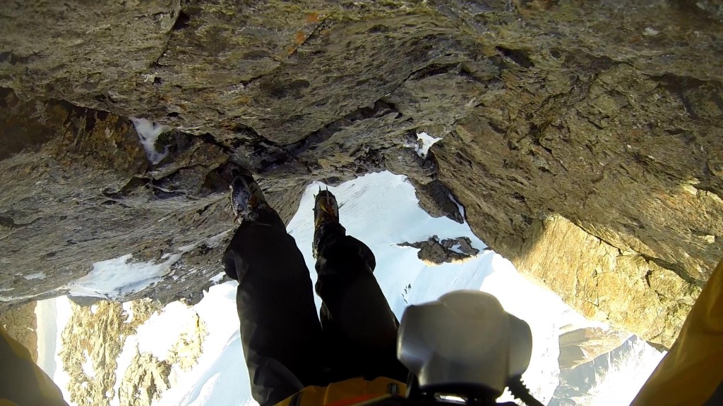 Steep down-climbing